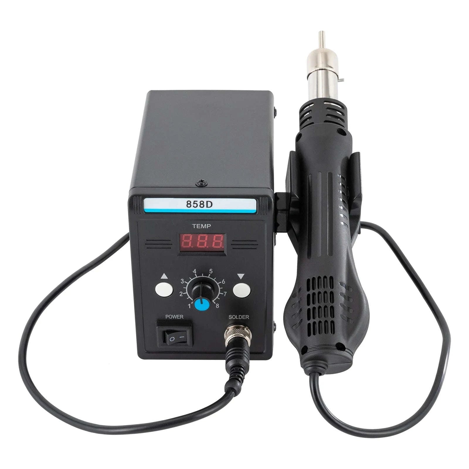 700W Hot Air Rework Station with LED Display-black / United States