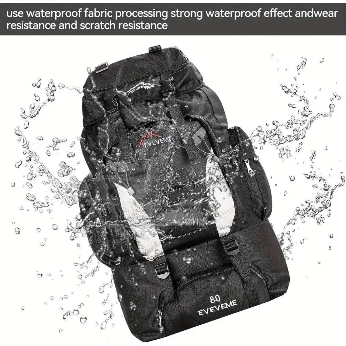 70L Outdoor Sports Backpack for Hiking, Camping and Travel-United States / Dark blue