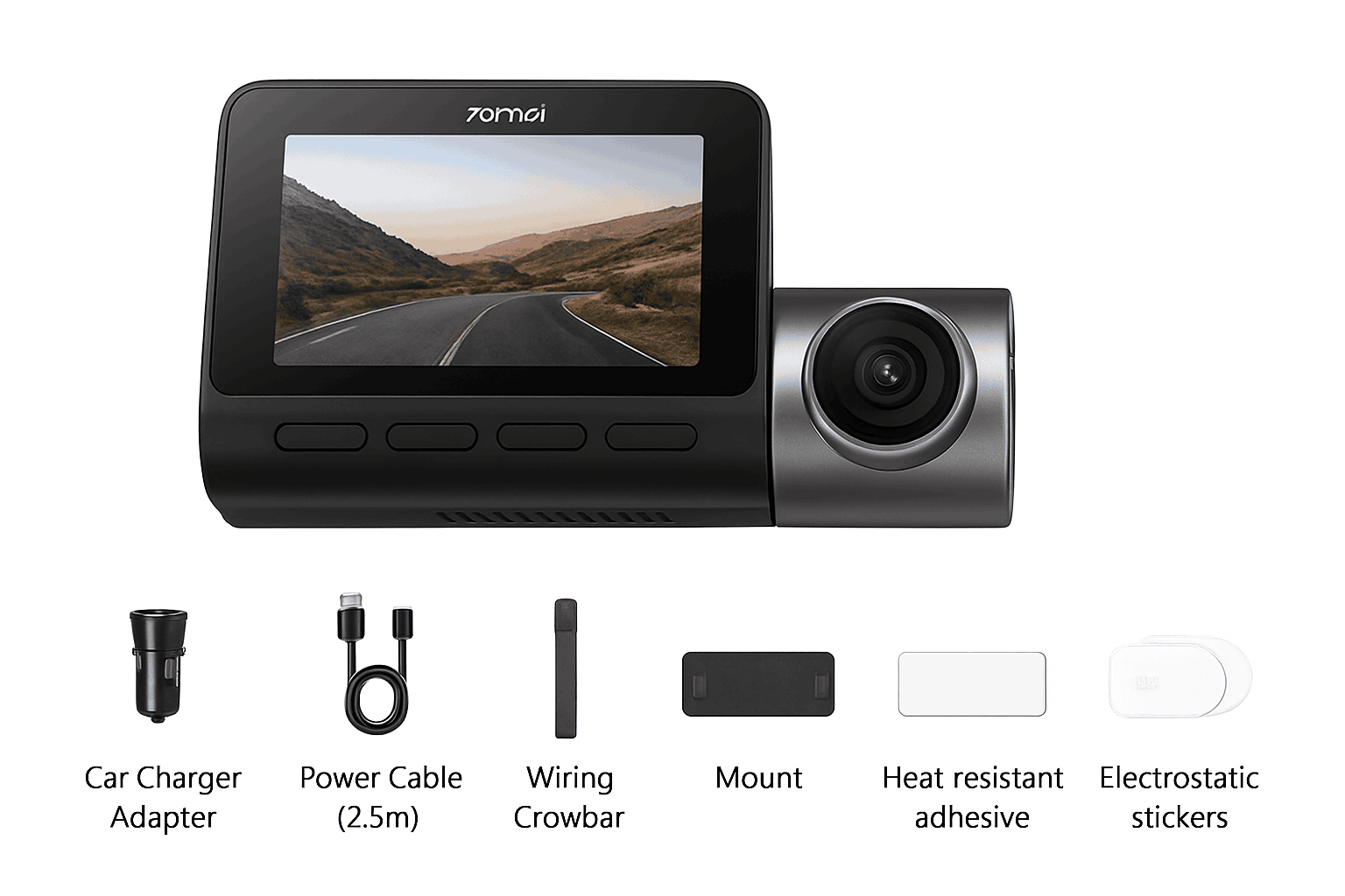 70mai T800 3-Channel 4K Dash Cam with HDR, GPS, 4G & WiFi 6-T800-41 n UP04 / Poland / UHS-I U3 512GB