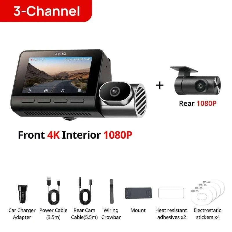 70mai T800 3-Channel 4K Dash Cam with HDR, GPS, 4G & WiFi 6-T800-41 n UP04 / Poland / UHS-I U3 512GB