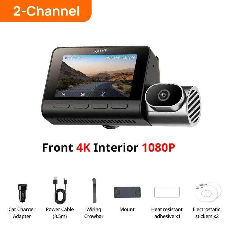 70mai T800 3-Channel 4K Dash Cam with HDR, GPS, 4G & WiFi 6-T800-41 n UP04 / Poland / UHS-I U3 512GB