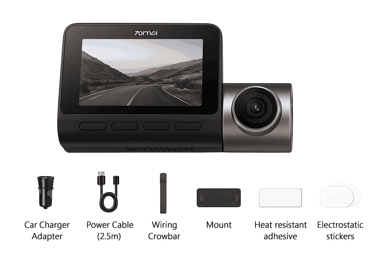 70mai T800 3-Channel 4K Dash Cam with HDR, GPS, 4G & WiFi 6-T800-41 n UP04 / Poland / UHS-I U3 512GB