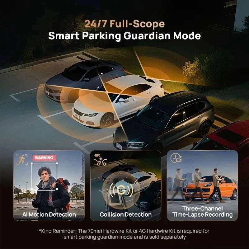 70mai T800 3-Channel 4K Dash Cam with HDR, GPS, 4G & WiFi 6-T800-41 n UP04 / Poland / UHS-I U3 512GB