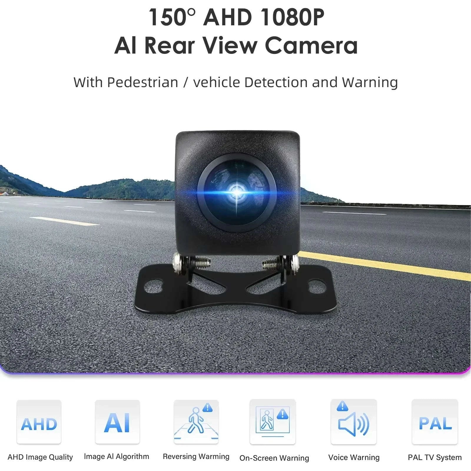 720P/1080P AHD Rear View Camera Wide Angle Waterproof Night Vision-AHDC6 (720P) / spain