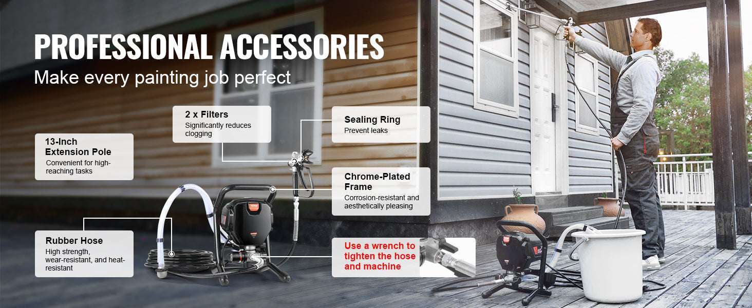 750W/950W Airless Paint Sprayer 3000 PSI High Pressure System-750W / United States