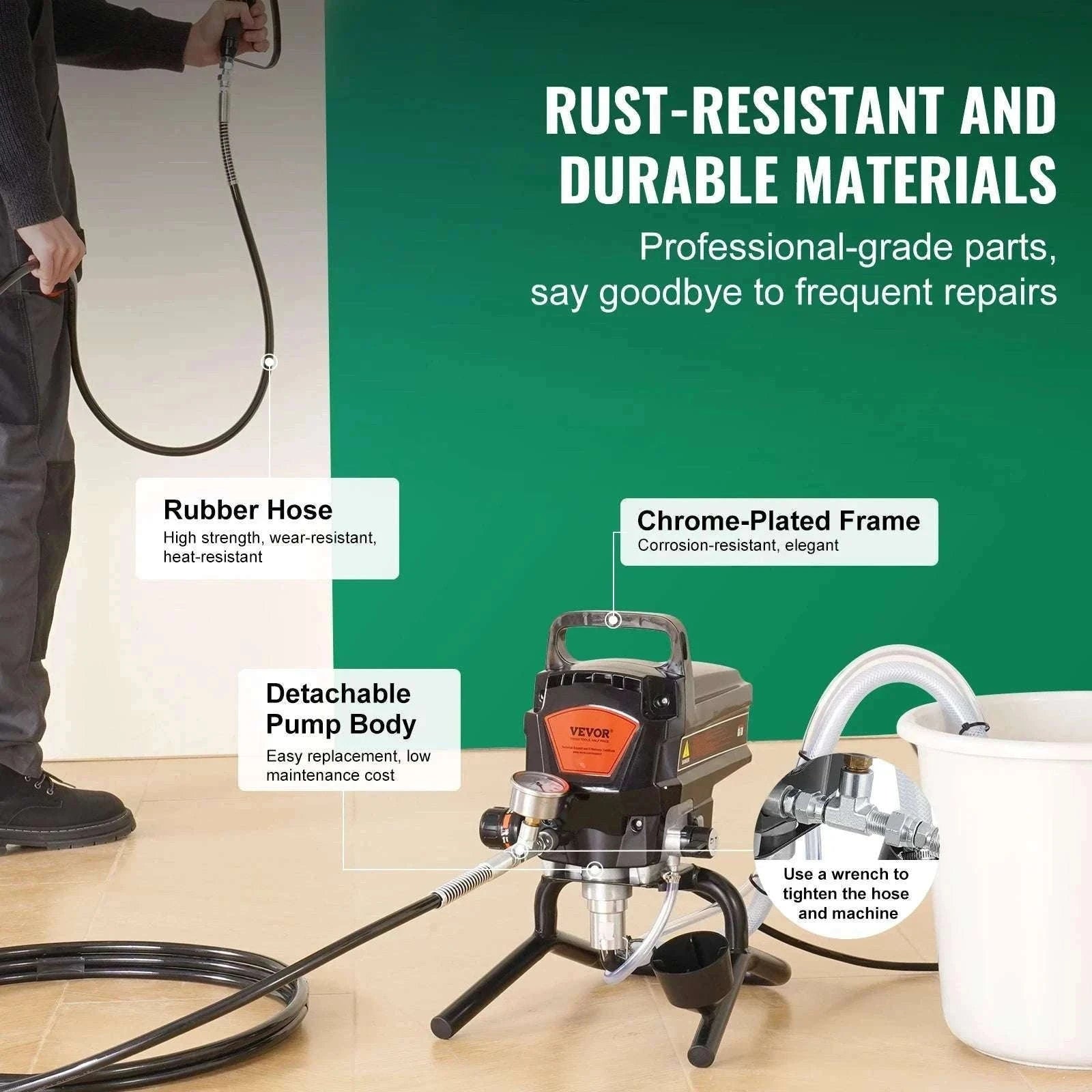 750W/950W Airless Paint Sprayer 3000 PSI High Pressure System-750W / United States