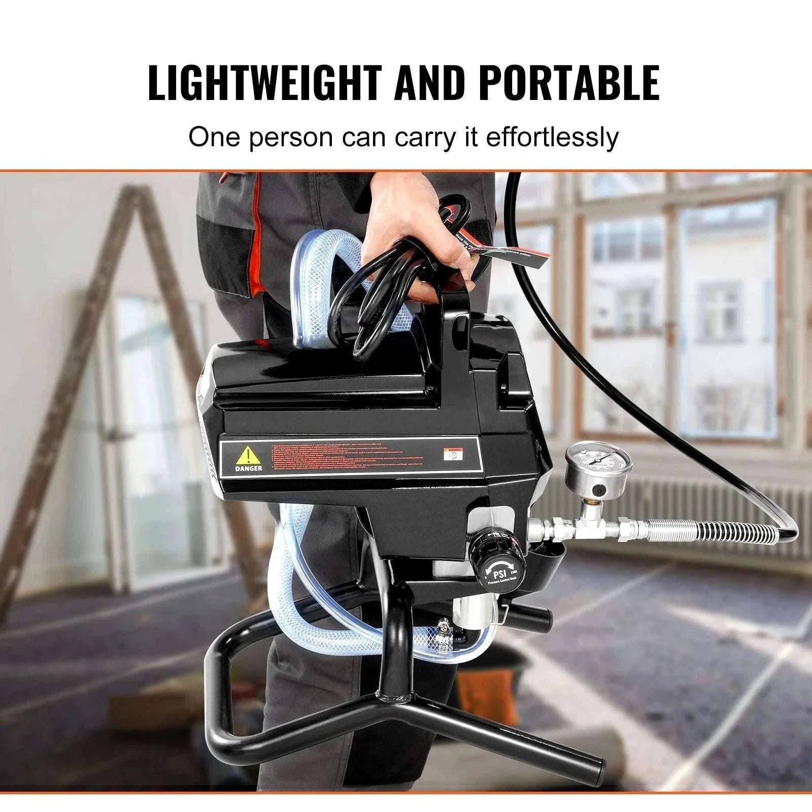 750W/950W Airless Paint Sprayer 3000 PSI High Pressure System-750W / United States