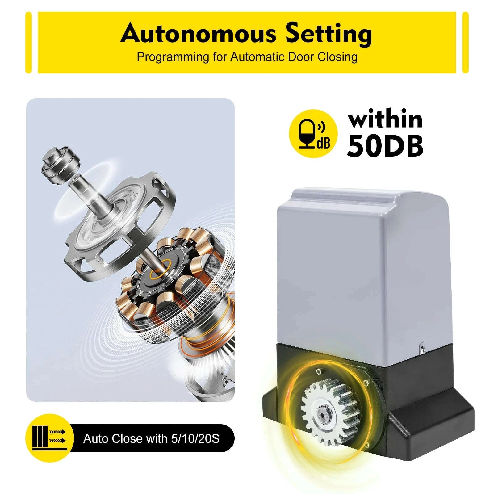 750W Sliding Electric Gate Opener with Remote Control-GERMANY