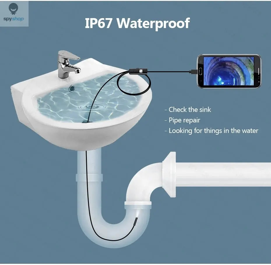 7MM Android Endoscope Camera 3 IN1 Micro USB Type C Borescope Mini Camera Waterproof LED Car Inspection For HUAWEI XIAOMI PC Spy-shop.com