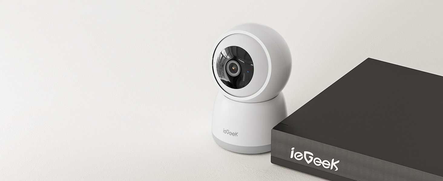 ieGeek 5MP Indoor Security Camera with 360° PTZ and Night Vision