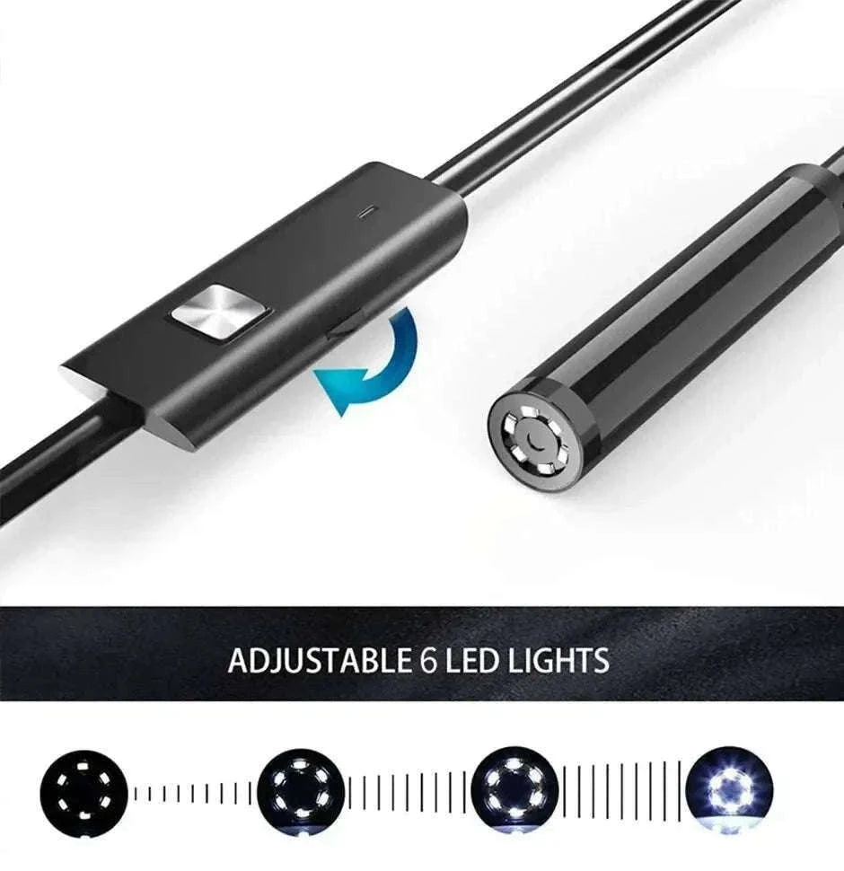 7mm USB-C Endoscope Camera IP67 Waterproof with LED for Android & PC-7mm Soft Cable / 1.5m