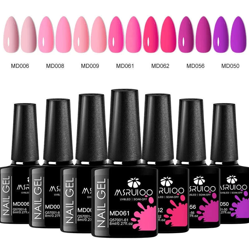 7PC Nail Gel Polish Set – DIY Nail Art Design Kit-ZH26023