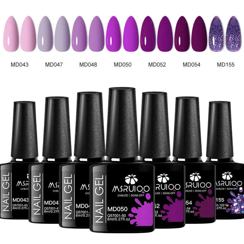 7PC Nail Gel Polish Set – DIY Nail Art Design Kit-ZH26023