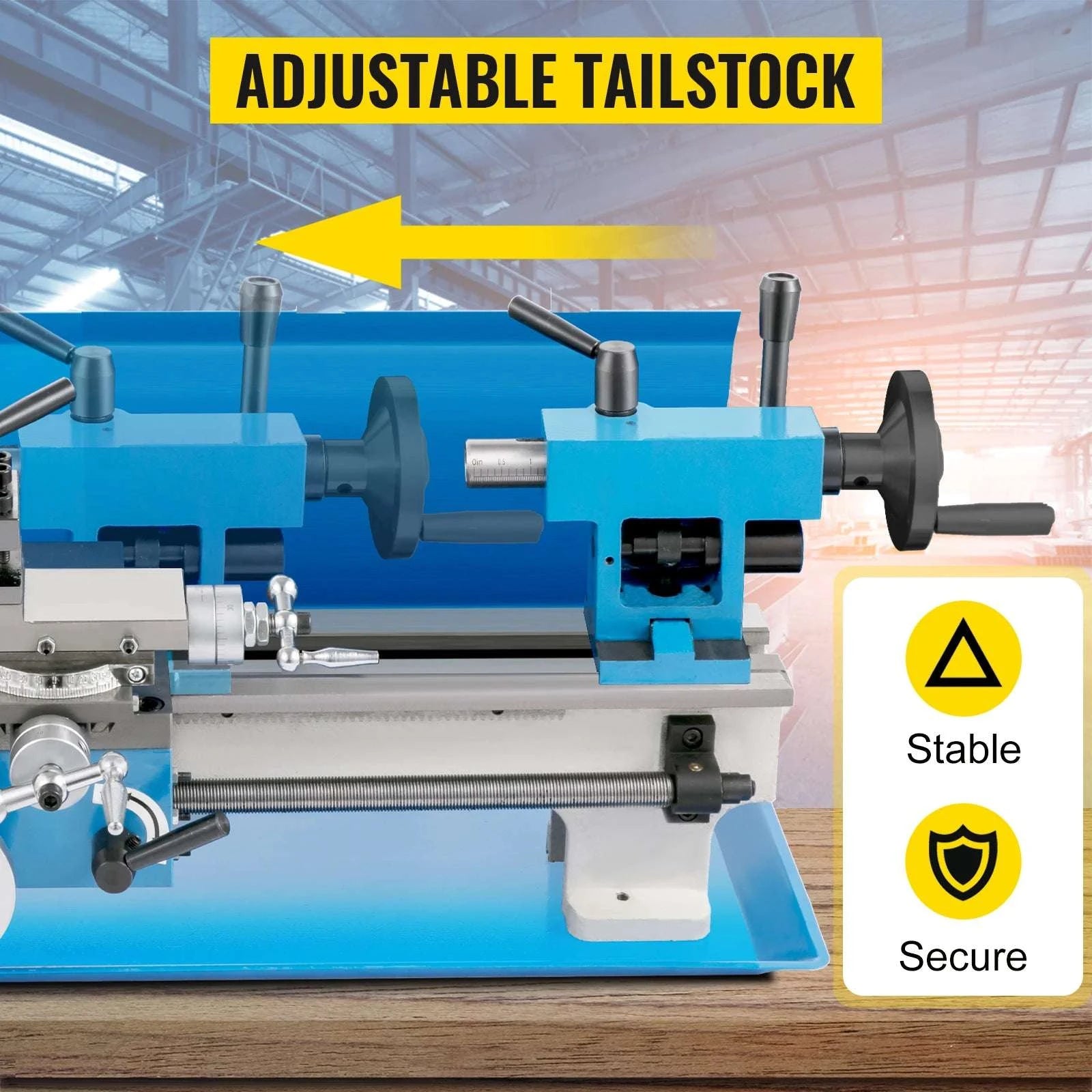 7x14 Inch Mini Metal Lathe 550W Variable Speed 50–2500 RPM-7x14 Inch 550W / Russian Federation