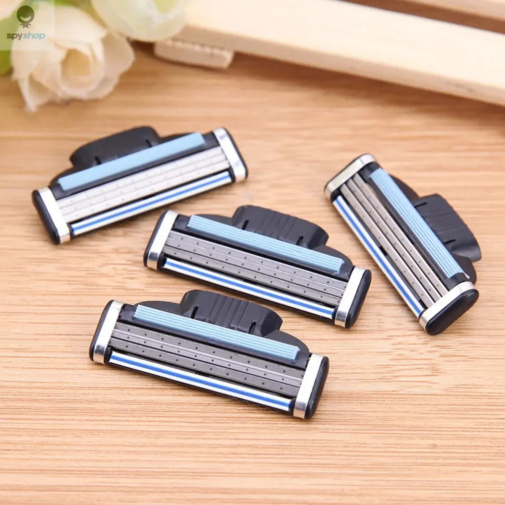 8/12Pcs Shaver Cutting Head for MACH 3 for Men Stainless Steel Blade Sharp Changeable Shaver Head Accessories Gifts Spy-shop.com
