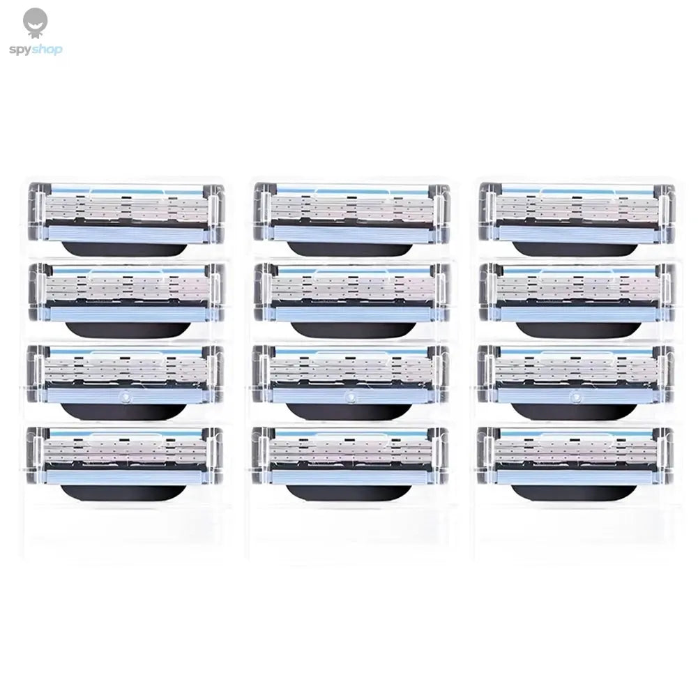 8/12Pcs Shaver Cutting Head for MACH 3 for Men Stainless Steel Blade Sharp Changeable Shaver Head Accessories Gifts Spy-shop.com