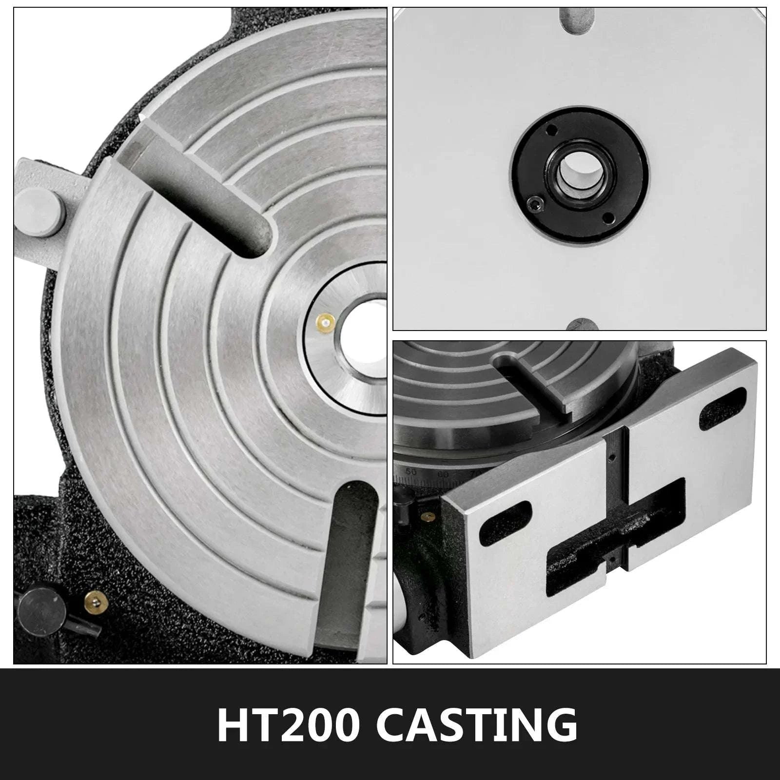 8" / 200mm Rotary Table HV8 Horizontal Vertical Milling Table MT3-