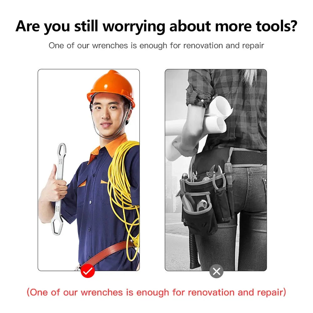 8-22mm Universal Torx Wrench Self-tightening Adjustable Glasses Wrench Board Double-head Torx Spanner Hand Tools for Factory Spy-shop.com