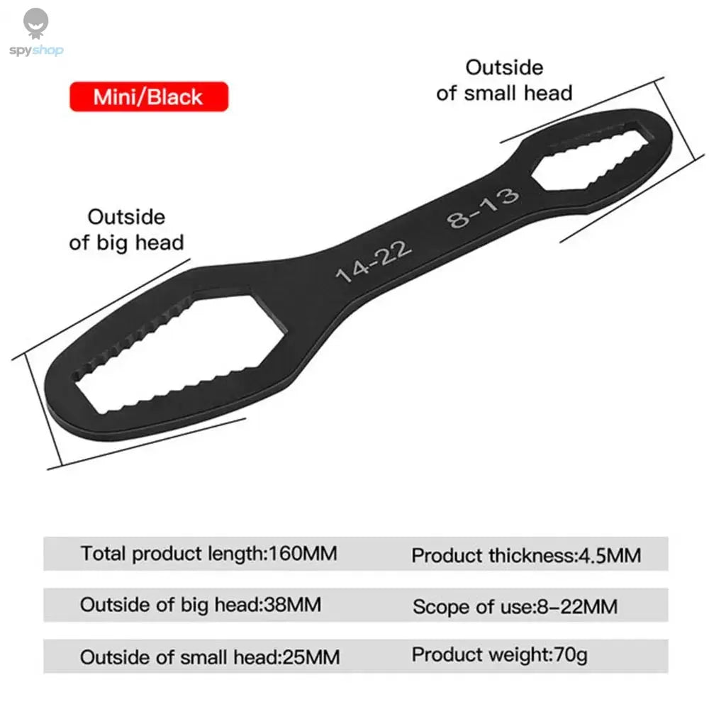 8-22mm Universal Torx Wrench Self-tightening Adjustable Glasses Wrench Board Double-head Torx Spanner Hand Tools for Factory Spy-shop.com