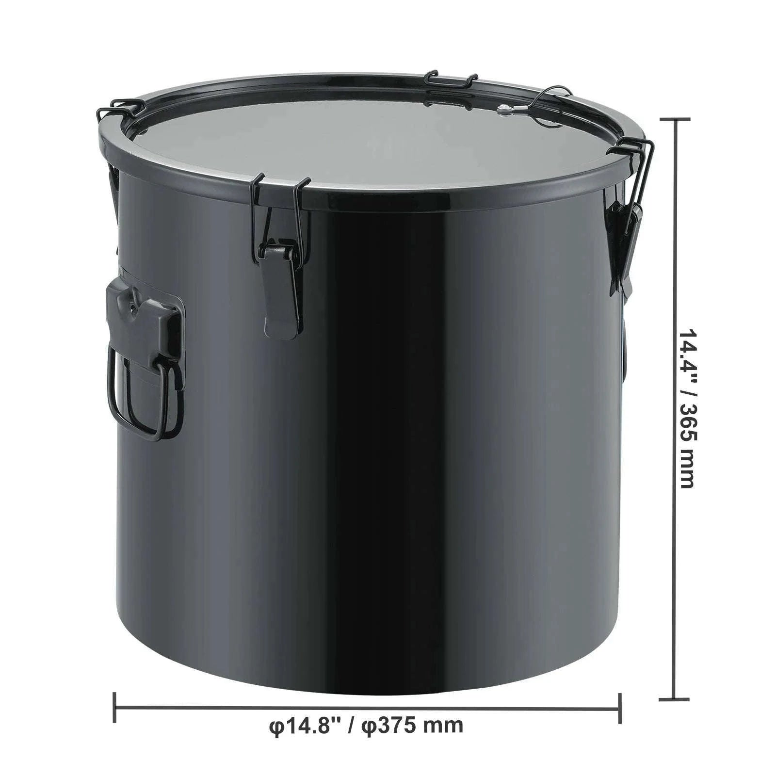 8 Gallon Carbon Steel Fryer Grease Bucket-StainlessSteel8gal / Poland