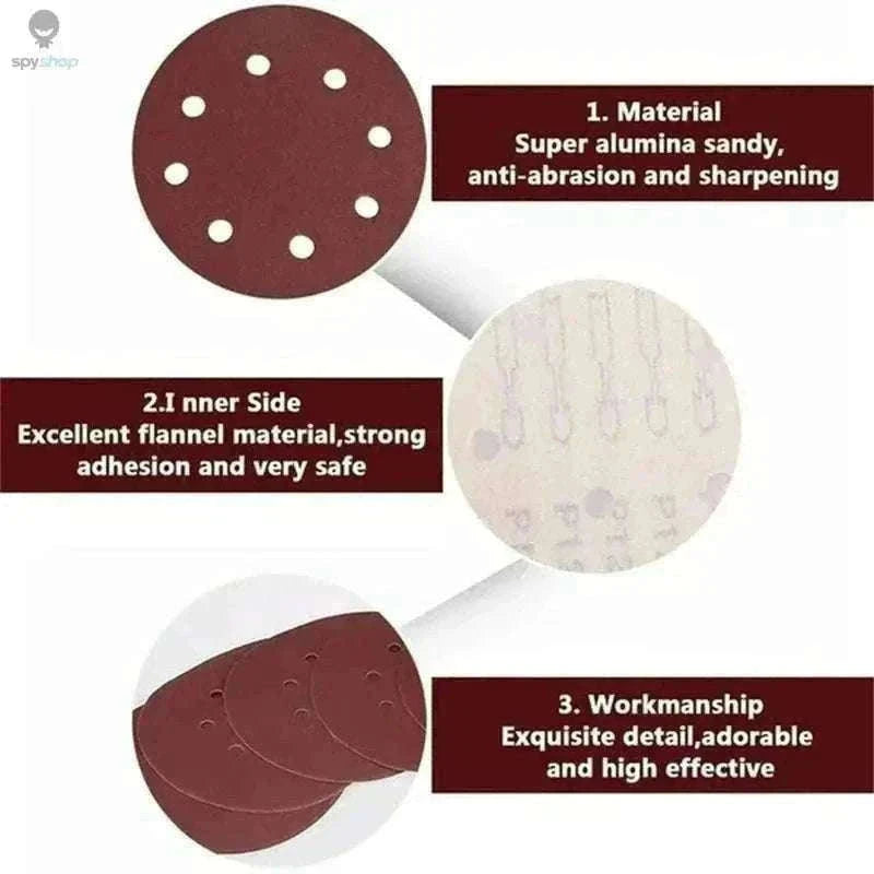 8 Hole Sanding Discs 40-2000 Grit for Smooth Finishing-3000 grit / 50pcs