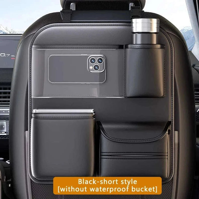 8-in-1 Car Seat Back Storage Bag with Foldable Tray-upgraded version