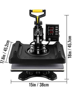 8-in-1 Heat Press Machine 12x15 Combo for T-Shirts, Mugs, Caps-Blue / United States
