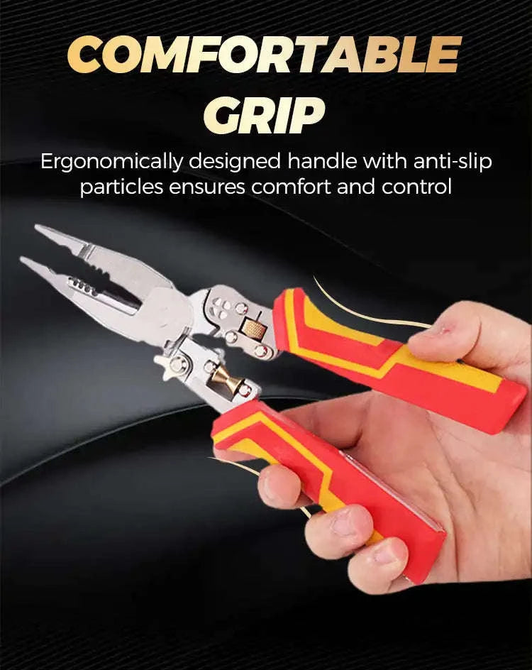 8-in-1 Multi-Function Wire Stripper, Cutter & Crimping Pliers Tool-Default Title