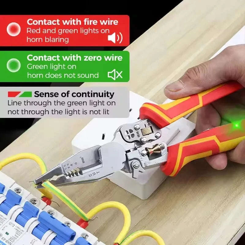 8-in-1 Multi-Function Wire Stripper, Cutter & Crimping Pliers Tool-Default Title
