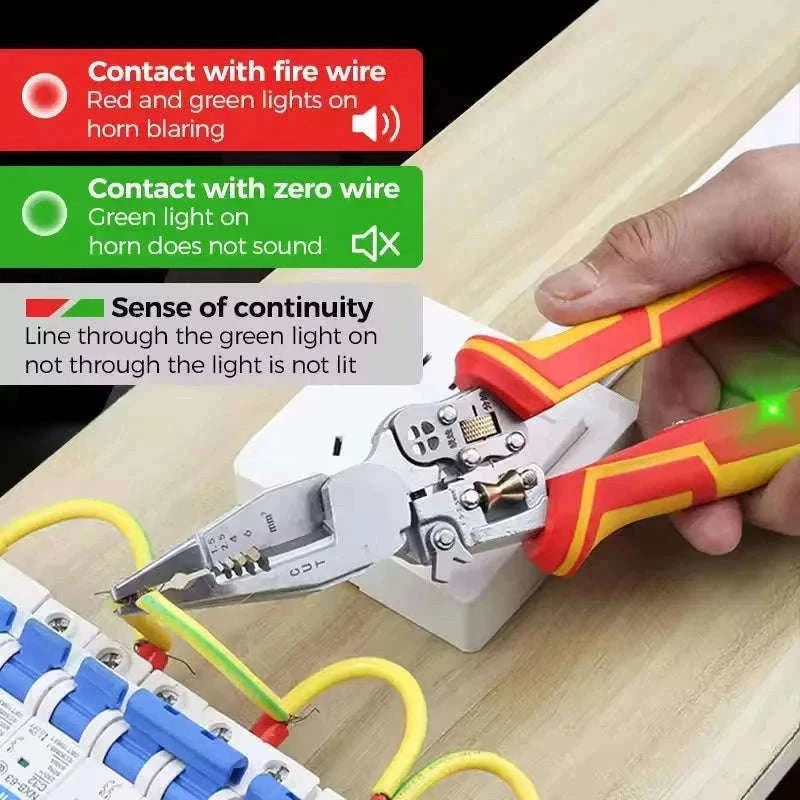 8-in-1 Multi-Function Wire Stripper, Cutter & Crimping Pliers Tool-Default Title