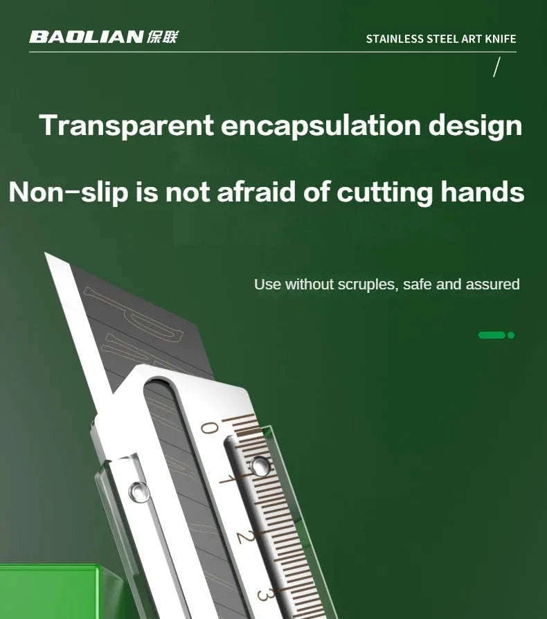 8‑in‑1 Stainless Steel Utility Knife Box Cutter-10 Blades