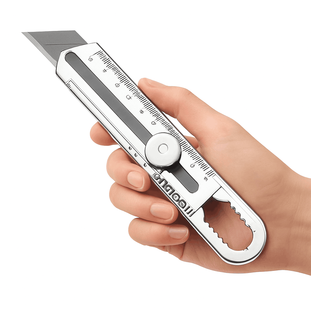 8-in-1 Stainless Steel Utility Knife Box Cutter-The knife