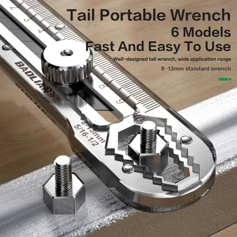 8-in-1 Stainless Steel Utility Knife Box Cutter-The knife