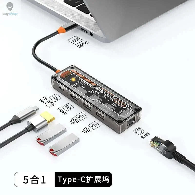 8‑in‑1 USB‑C Docking Station Hub for MacBook Pro & Air-10in1 -SW10V