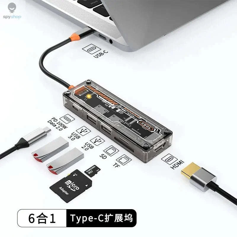 8‑in‑1 USB‑C Docking Station Hub for MacBook Pro & Air-10in1 -SW10V