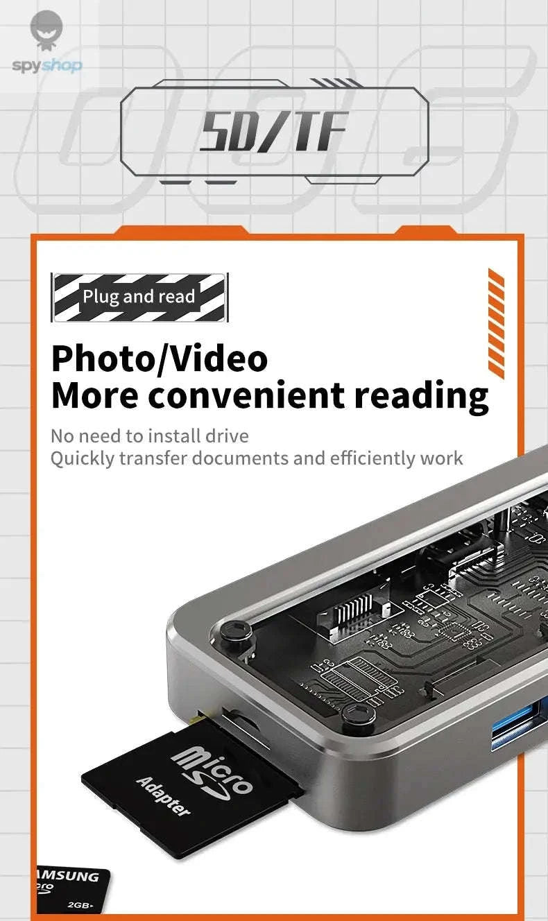 8‑in‑1 USB‑C Docking Station Hub for MacBook Pro & Air-10in1 -SW10V