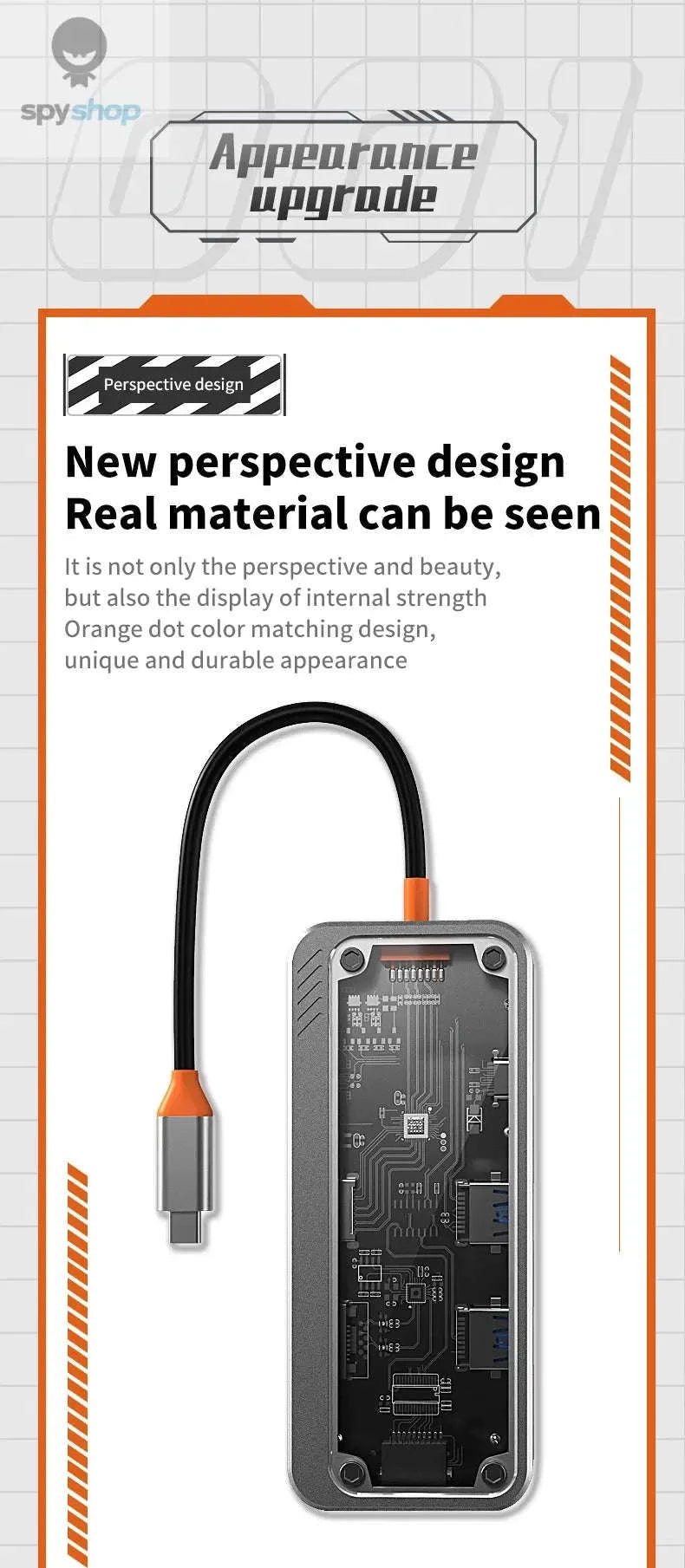 8‑in‑1 USB‑C Docking Station Hub for MacBook Pro & Air-10in1 -SW10V