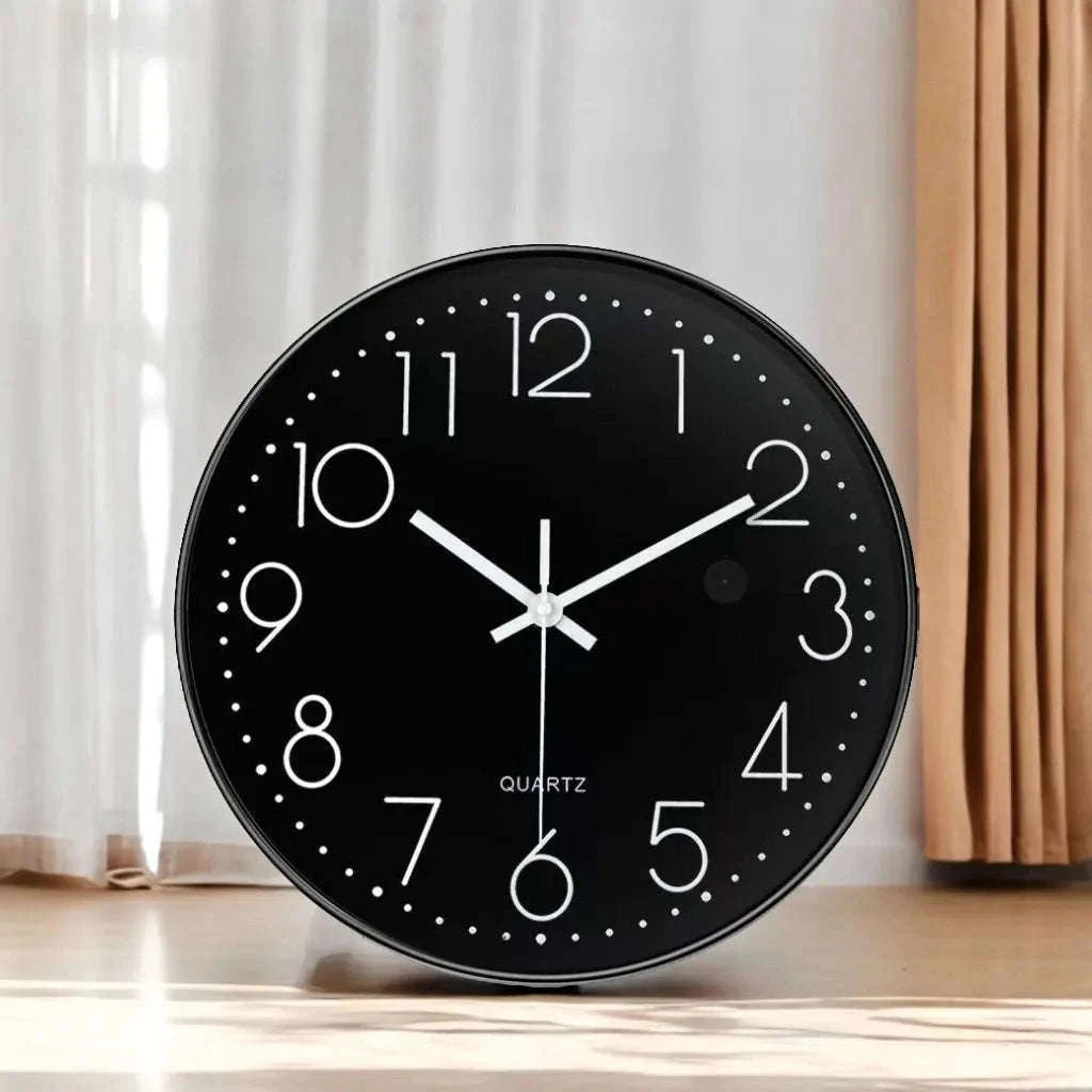 8-Inch Hidden IP Camera Wall Clock for Discreet Home Monitoring-black / Add 64G Card