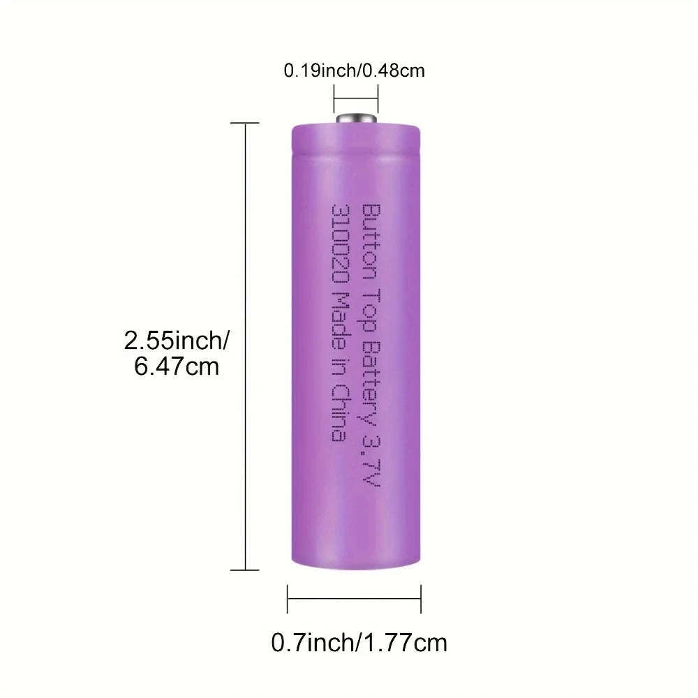 8 Pack 3.7V 2000mAh Rechargeable Li-ion Batteries for Devices-8pcs batteries / 3.7 V / United States