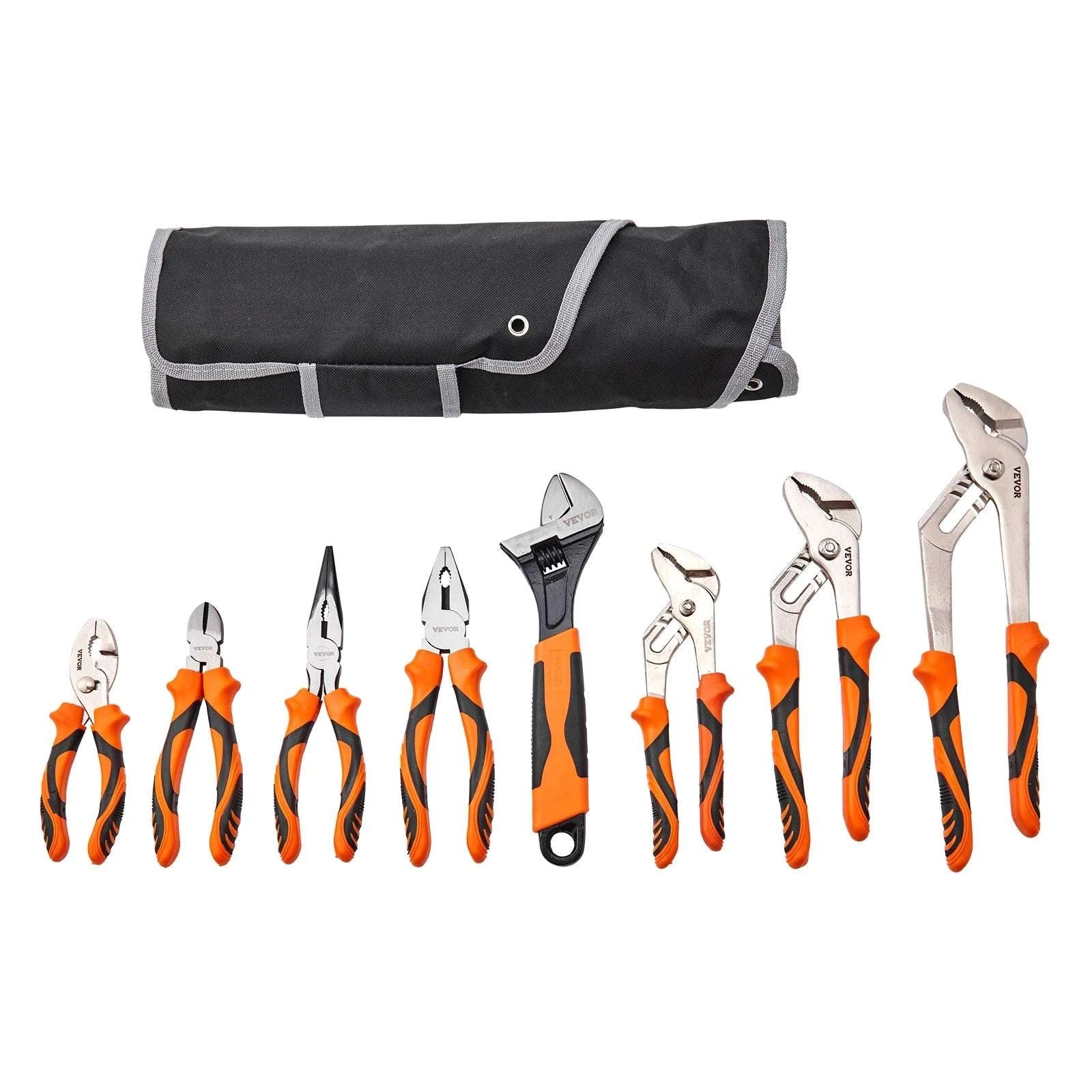 8-Piece Pliers Set with Adjustable Wrench Heavy-Duty Steel Tools Kit-6 to 12 inch 8 sets / United States