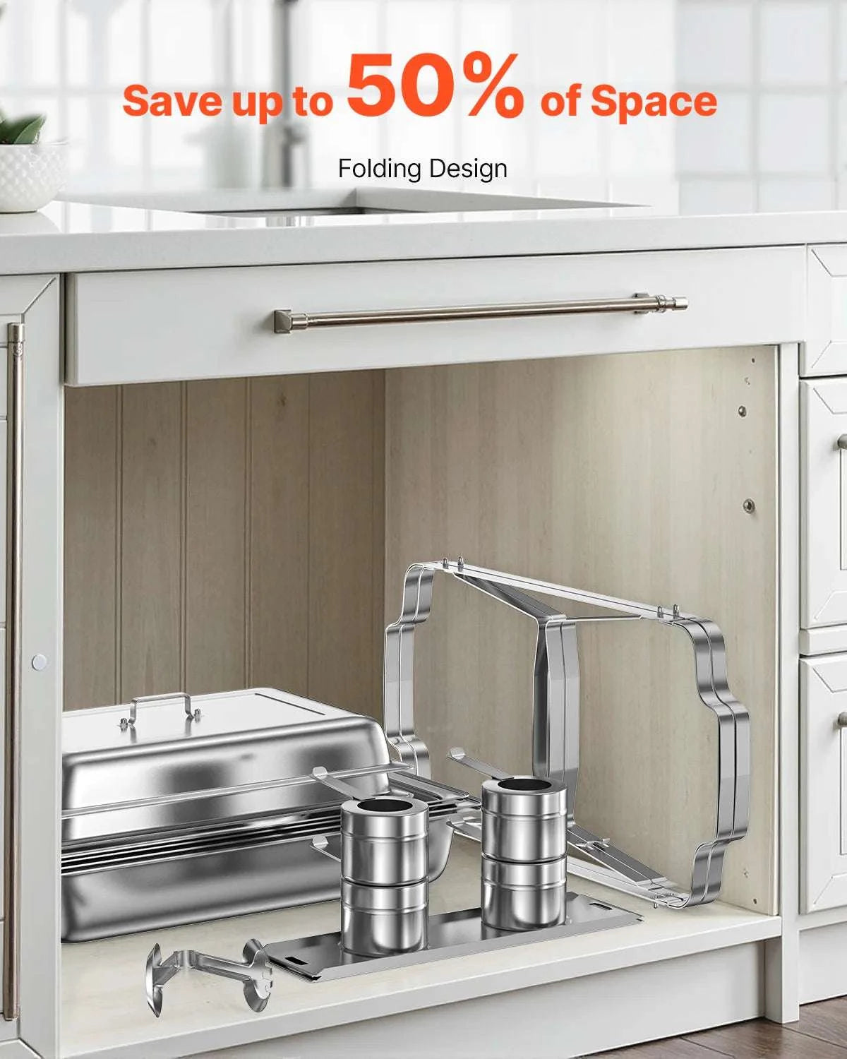 8 Qt Stainless Steel Chafing Dish Buffet Set with Lid (4/6 Pack)-6 packs / CZECH REPUBLIC