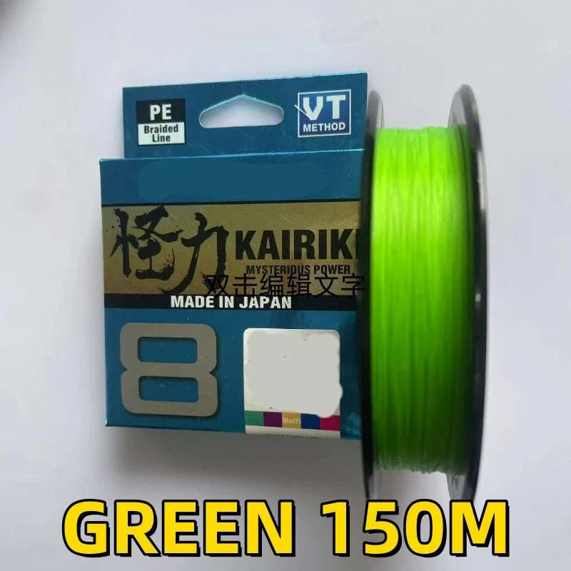 8 Strand Braided PE Fishing Line 150M–300M Floating Multi-Color-GREEN 300M / 3.0