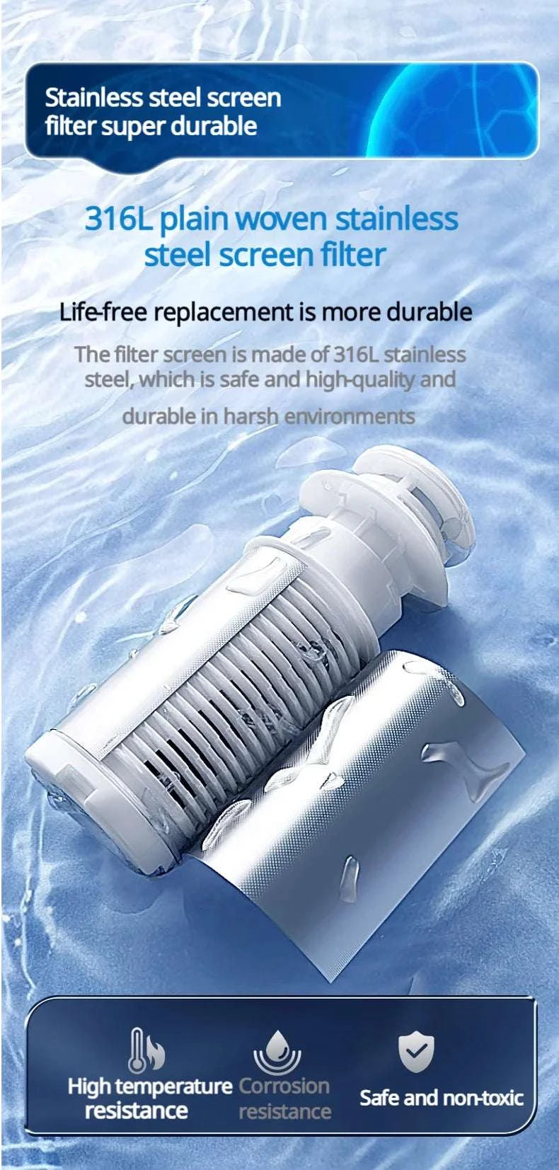 8000L/H Central Water Pre-Filter with Auto Self-Cleaning-Smart Water Purifier / China Mainland