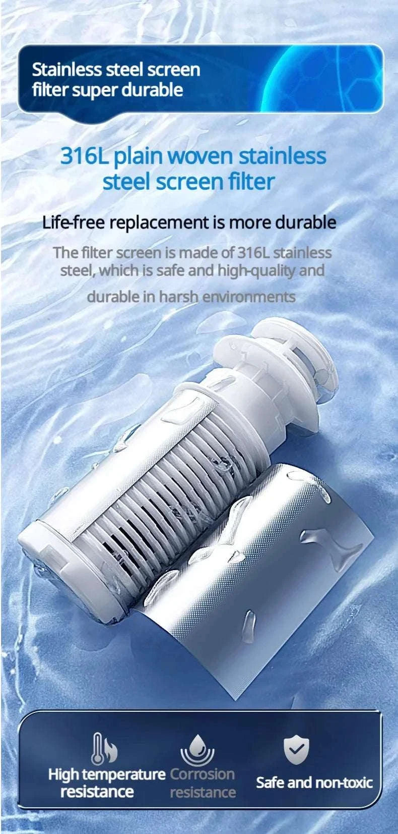 8000L/H Central Water Pre-Filter with Auto Self-Cleaning-Smart Water Purifier / China Mainland