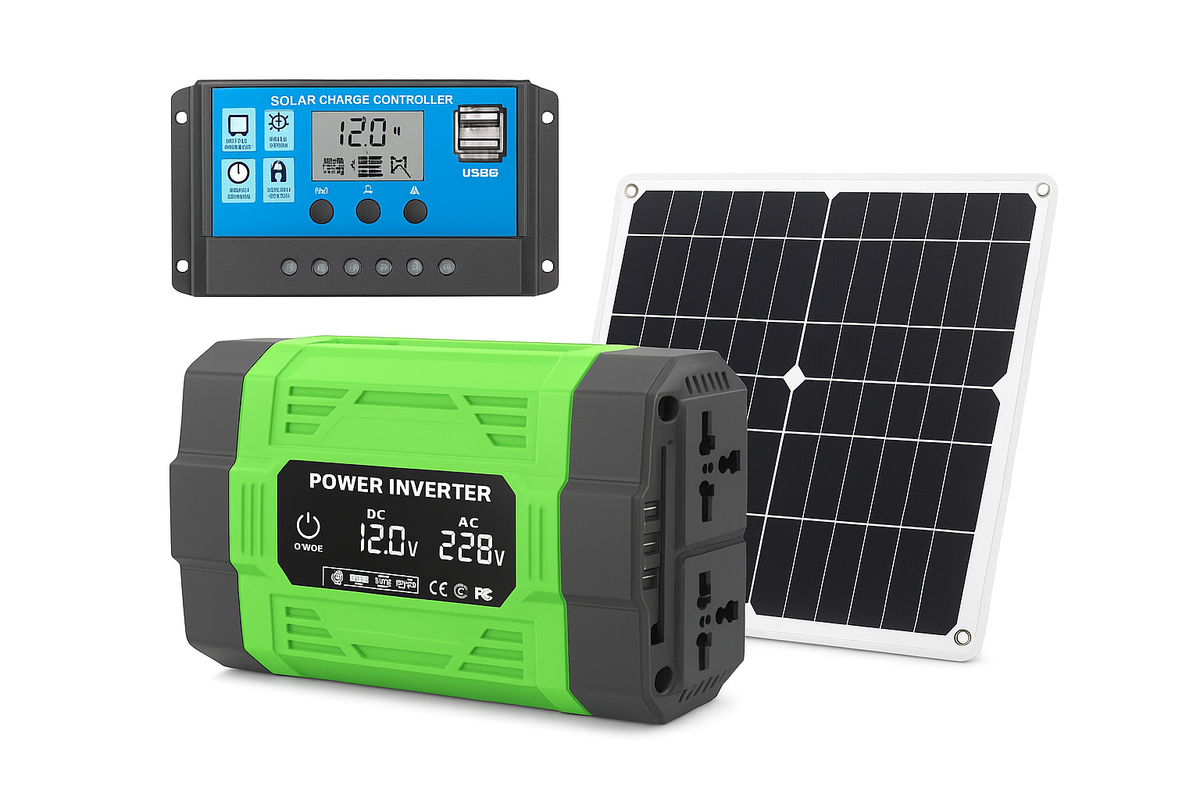 8.000W solarni sustav kit 12V na AC 220V/110V inverter +600W solarni panel +100A regulator, pogodan za punjenje RV-a, automobila, prijenosnih računala