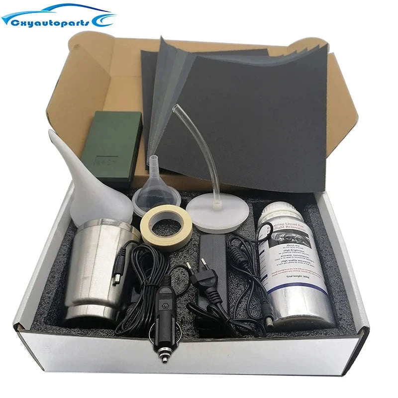 800ML Car Headlight Restoration Kit – Scratch Remover Polish Fluid-Set 4 Carton Kit / United States