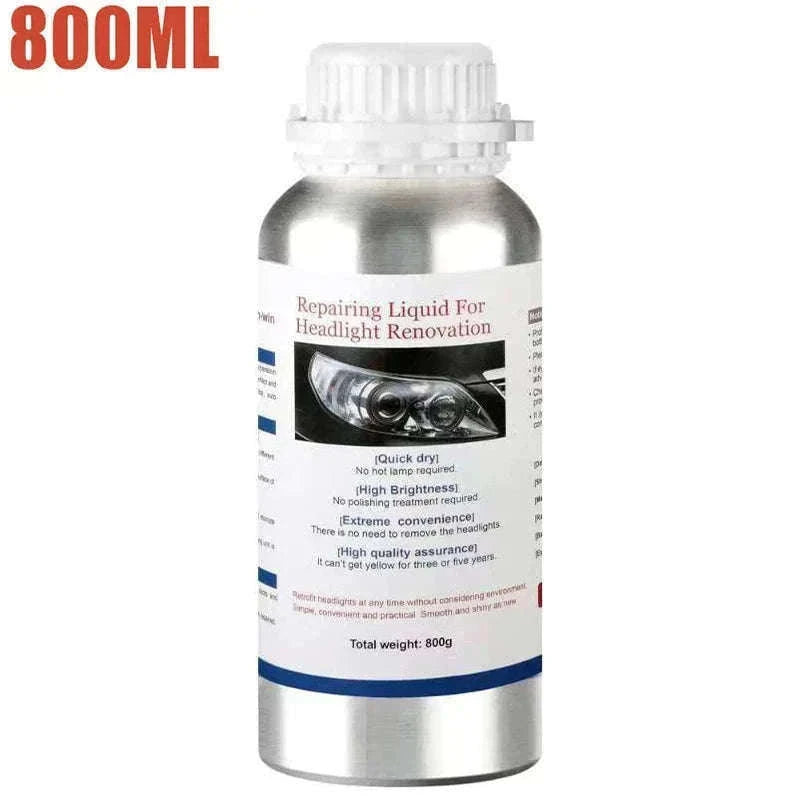800ML Car Headlight Restoration Kit – Scratch Remover Polish Fluid-Set 4 Carton Kit / United States