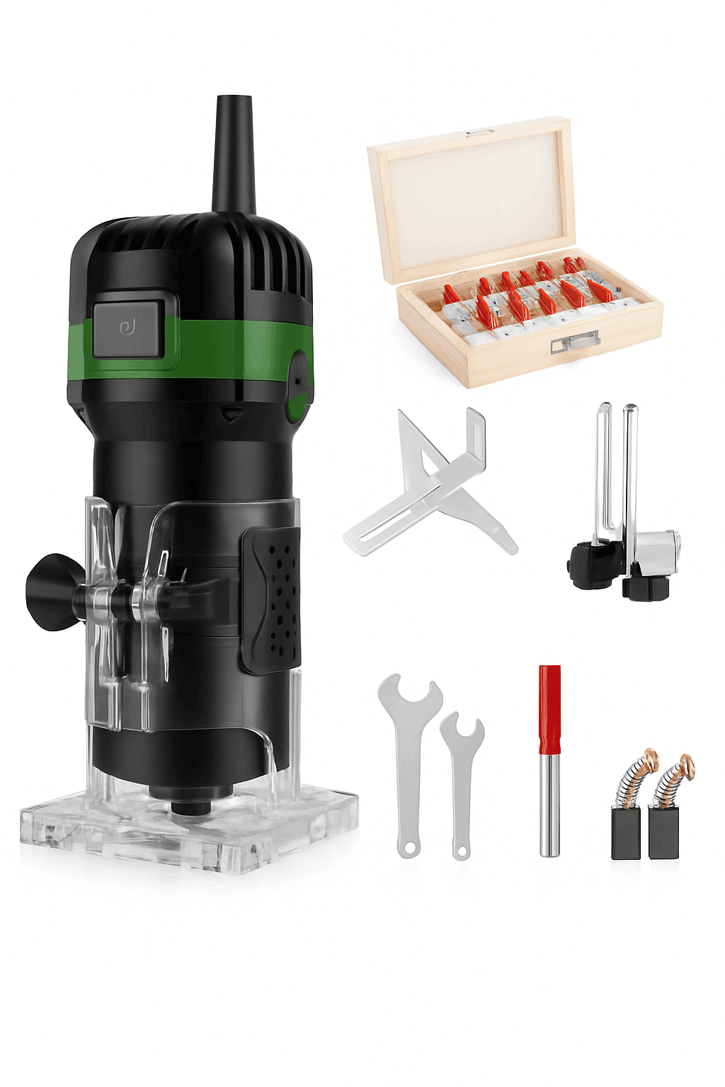800W 6-Speed Electric Wood Edge Router Trimmer-Standard / Poland
