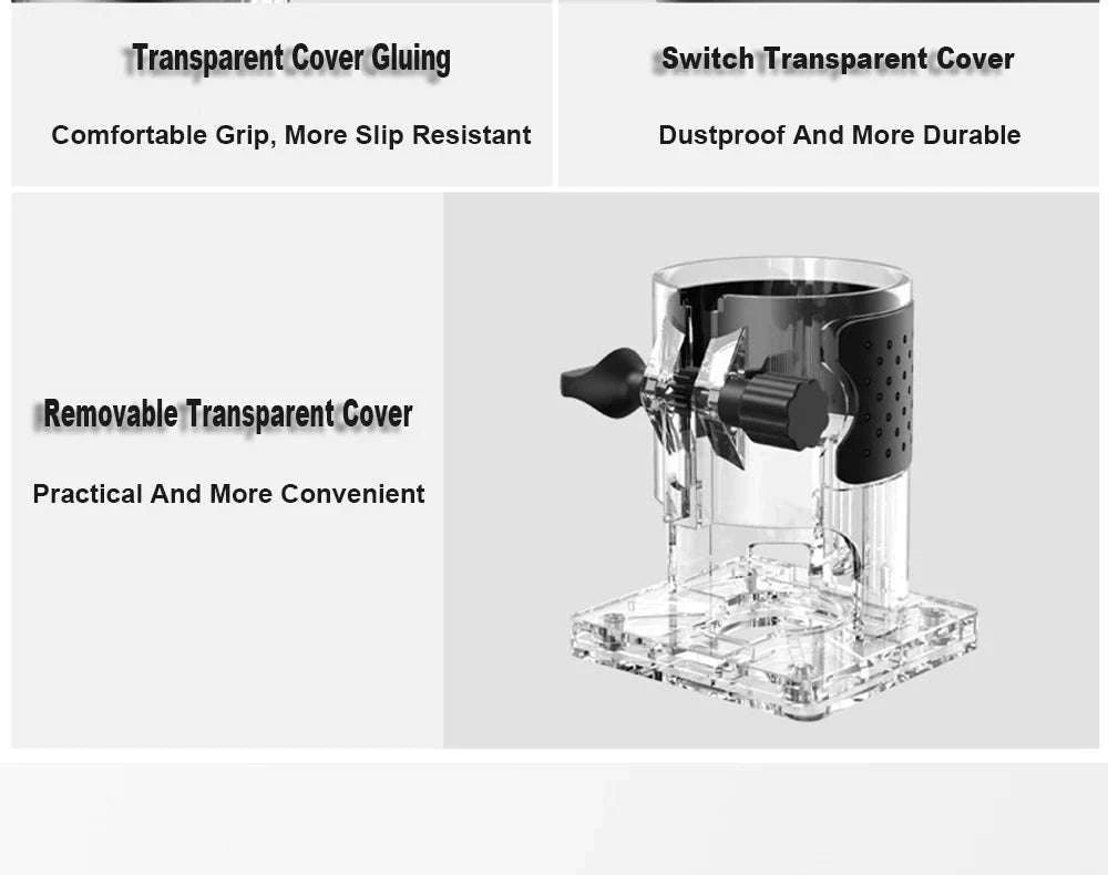 800W 6‑Speed Electric Wood Edge Router Trimmer-Standard / Poland