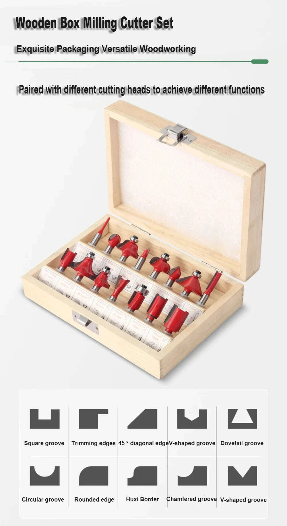 800W 6‑Speed Electric Wood Edge Router Trimmer-Standard / Poland